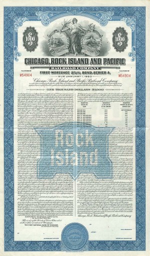 Chicago, Rock Island and Pacific Railroad Co. - Bond